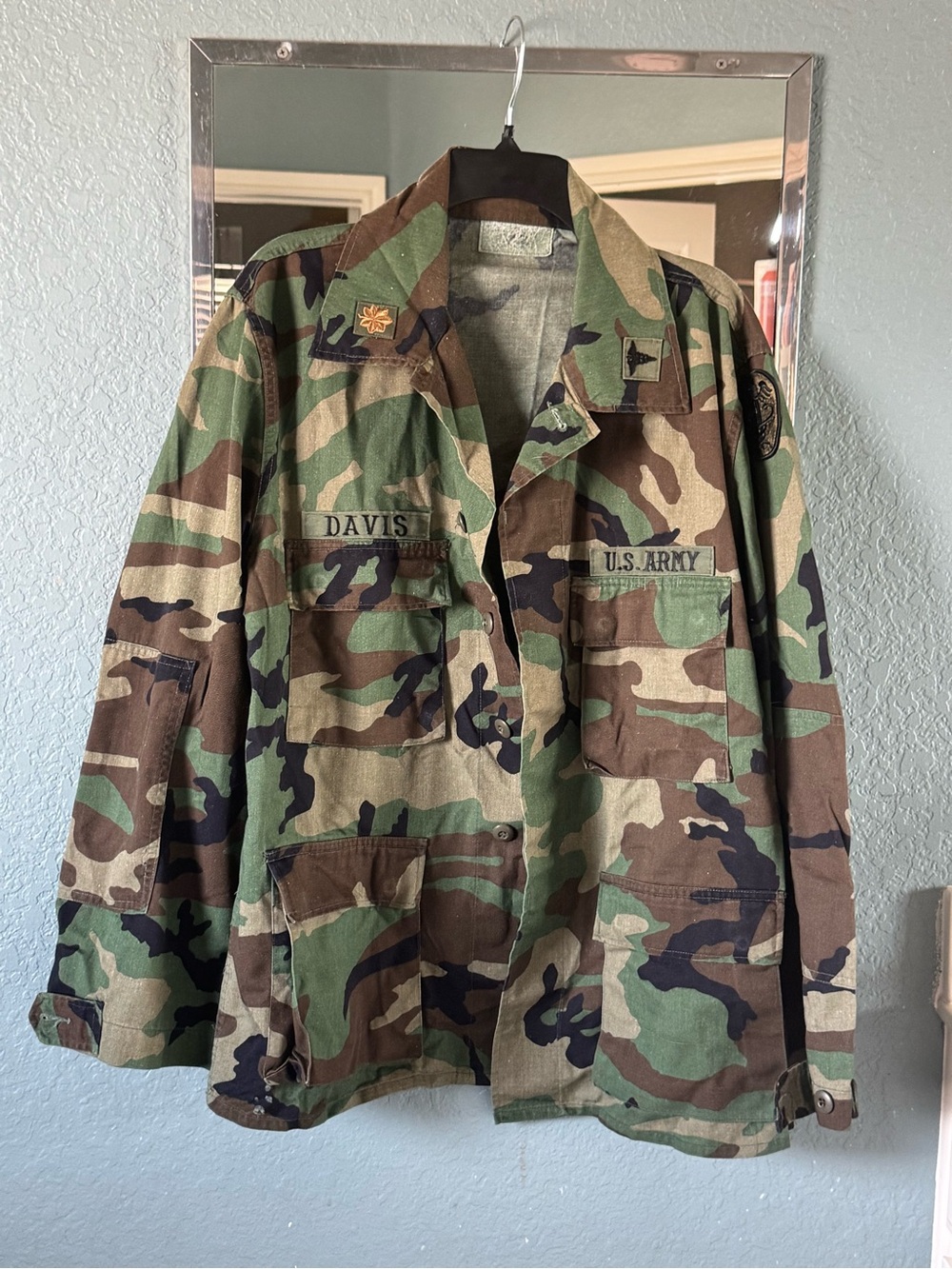 Vintage U.S. Army Woodland Camo Field Jacket - Green Brown Black